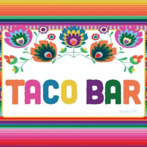 Taco Bar Theme Menu