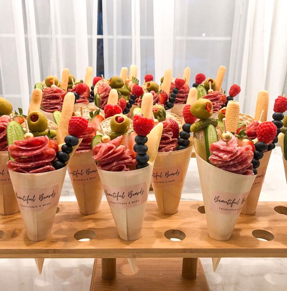Charcuterie Cups or Cones – Katie's Catering